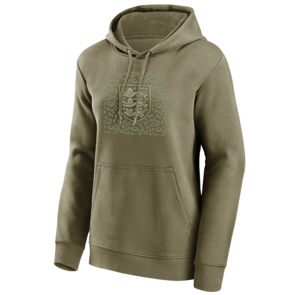 england luxe leopard graphic hoodie