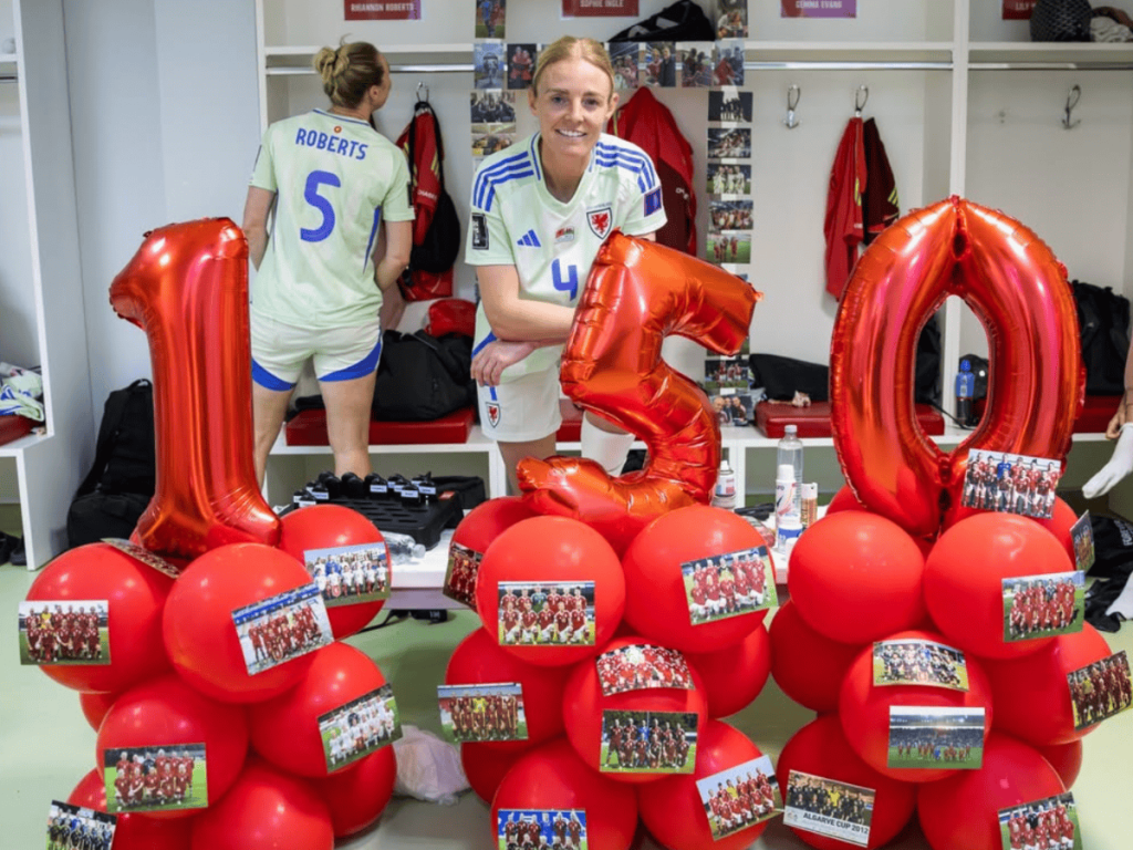 Sophie Ingle Celebrates 150 Wales Caps