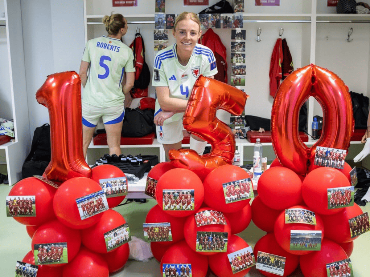 Sophie Ingle Celebrates 150 Wales Caps